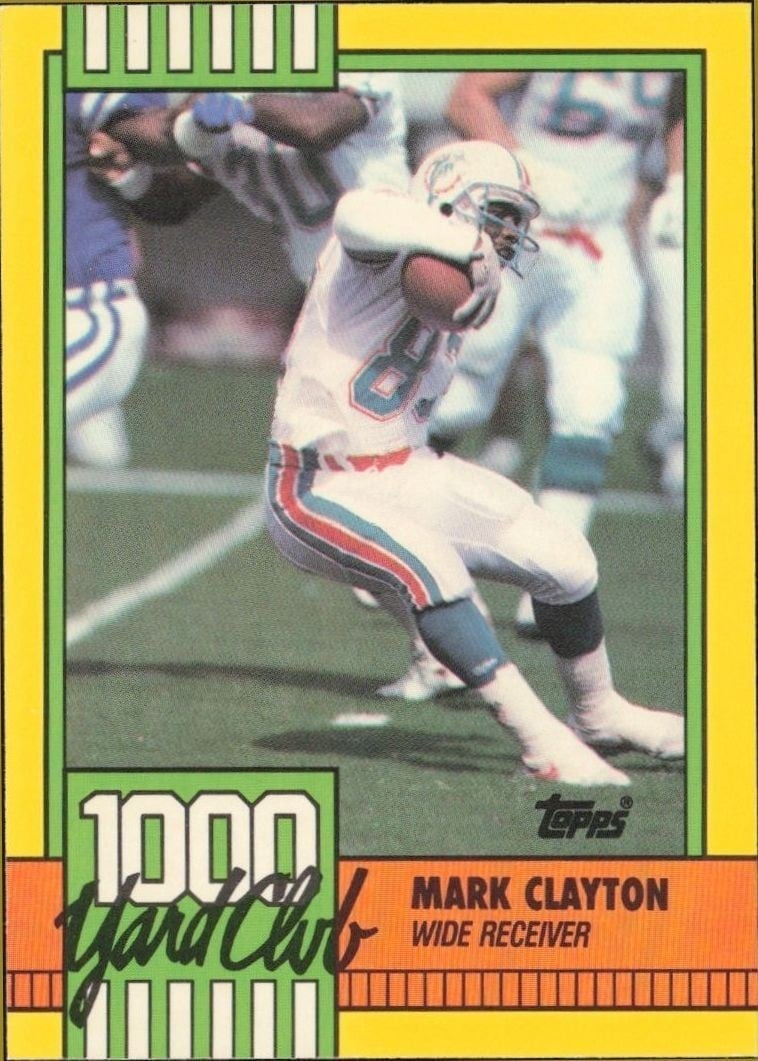 1990 Topps Mark Clayton #30 trading card