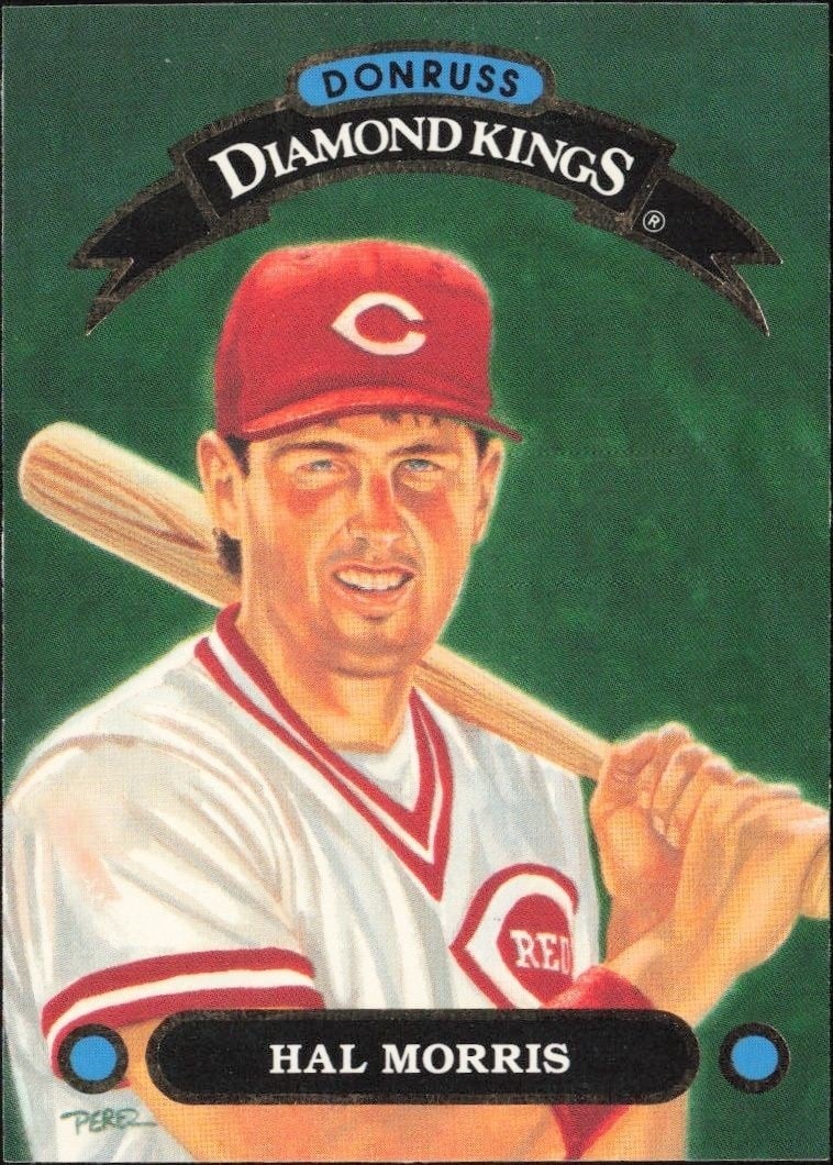 Hal Morris 1992 Donruss #DK-19 Baseball Trading Card - Front 1992 Donruss Hal Morris #DK-19 baseball trading card front