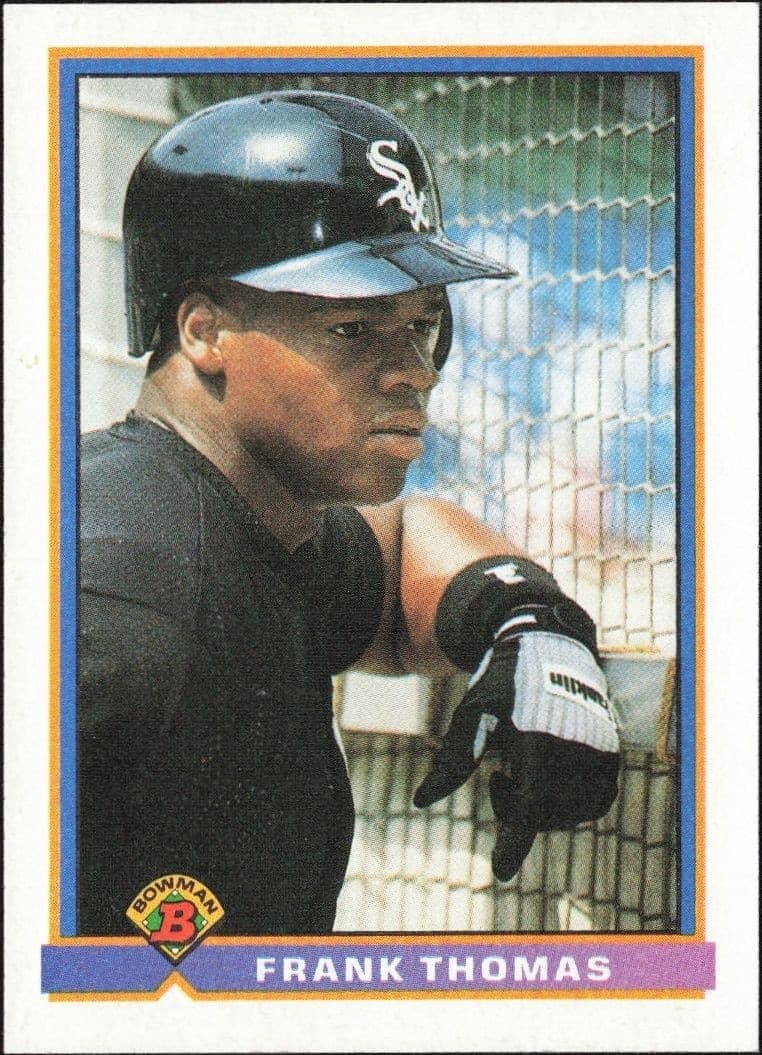 1991 Bowman Frank Thomas #366 trading card