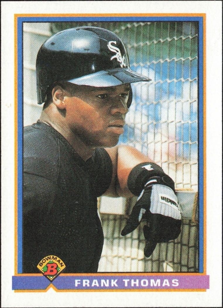 1991 Bowman Frank Thomas #366 trading card