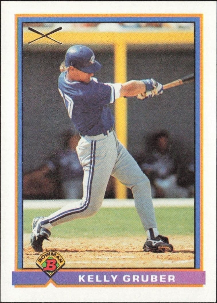 1991 Bowman Kelly Gruber #369 trading card