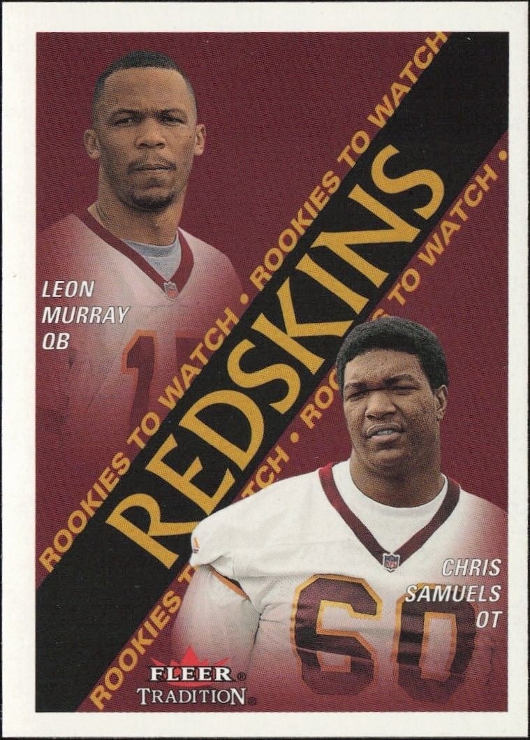 2000 Fleer Tradition Glossy Chris Samuels #365 trading card