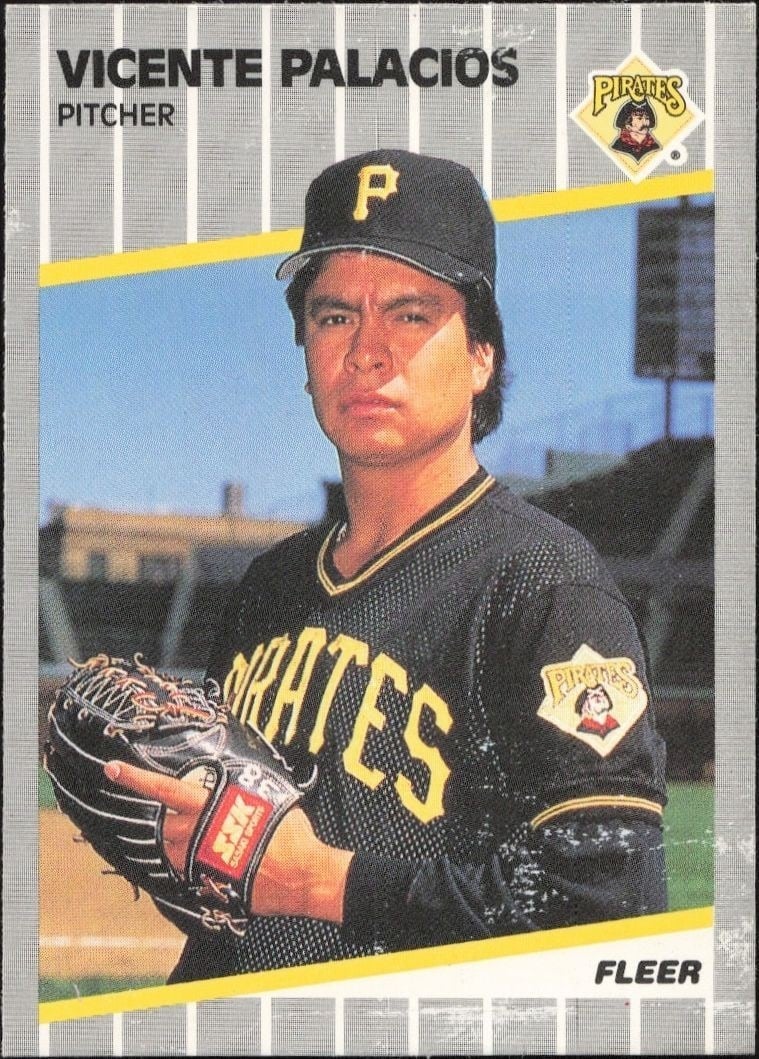 Vicente Palacios 1989 Fleer #216 Baseball Trading Card - Front 1989 Fleer Vicente Palacios #216 baseball trading card front