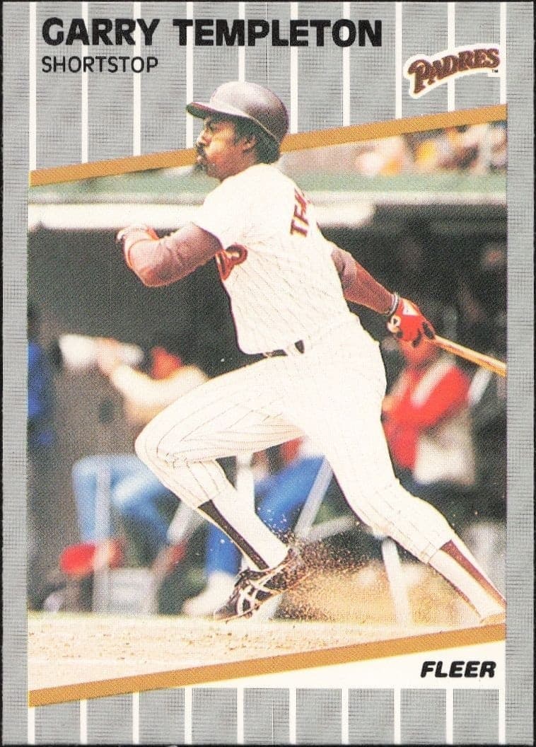 1989 Fleer Garry Templeton #319 trading card