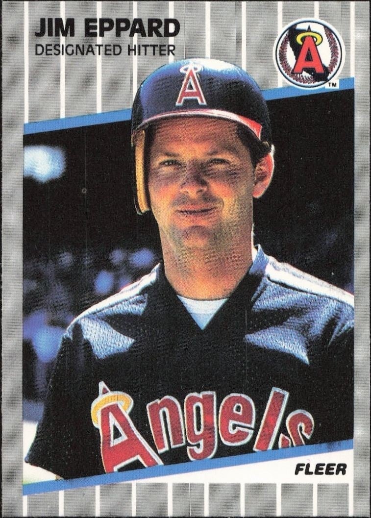 Jim Eppard 1989 Fleer #476 Baseball Trading Card - Front 1989 Fleer Jim Eppard #476 baseball trading card front