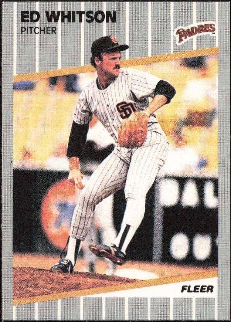 1989 Fleer Ed Whitson #321 trading card