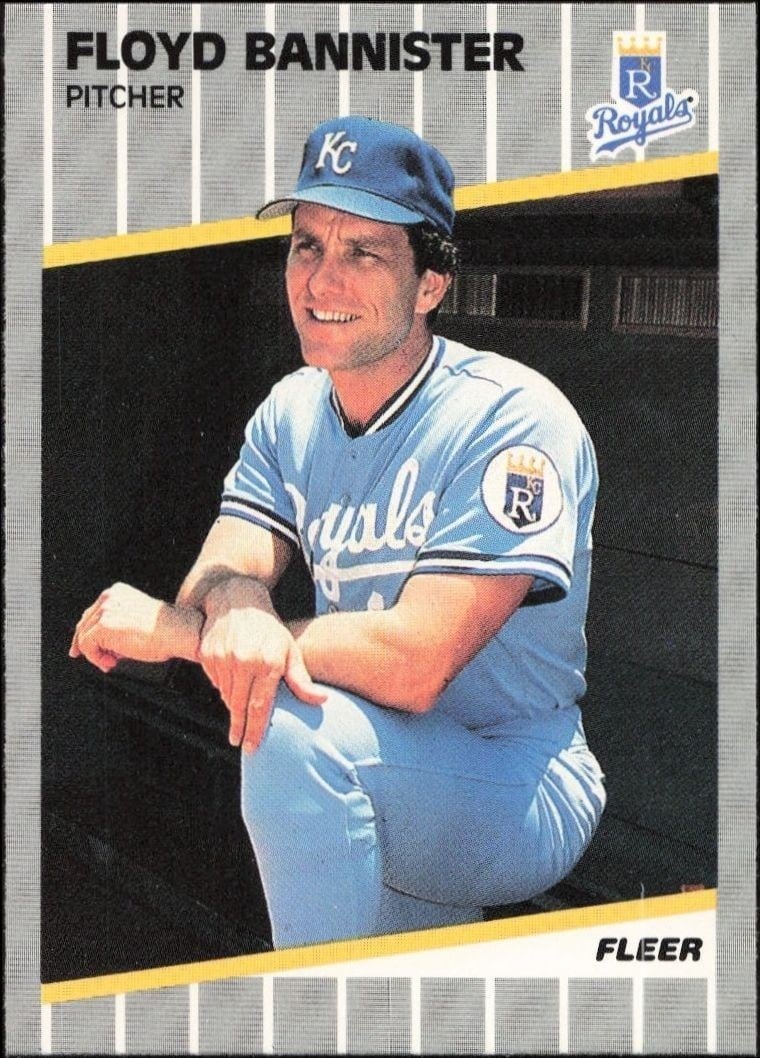 Floyd Bannister 1989 Fleer #276 Baseball Trading Card - Front 1989 Fleer Floyd Bannister #276 baseball trading card front