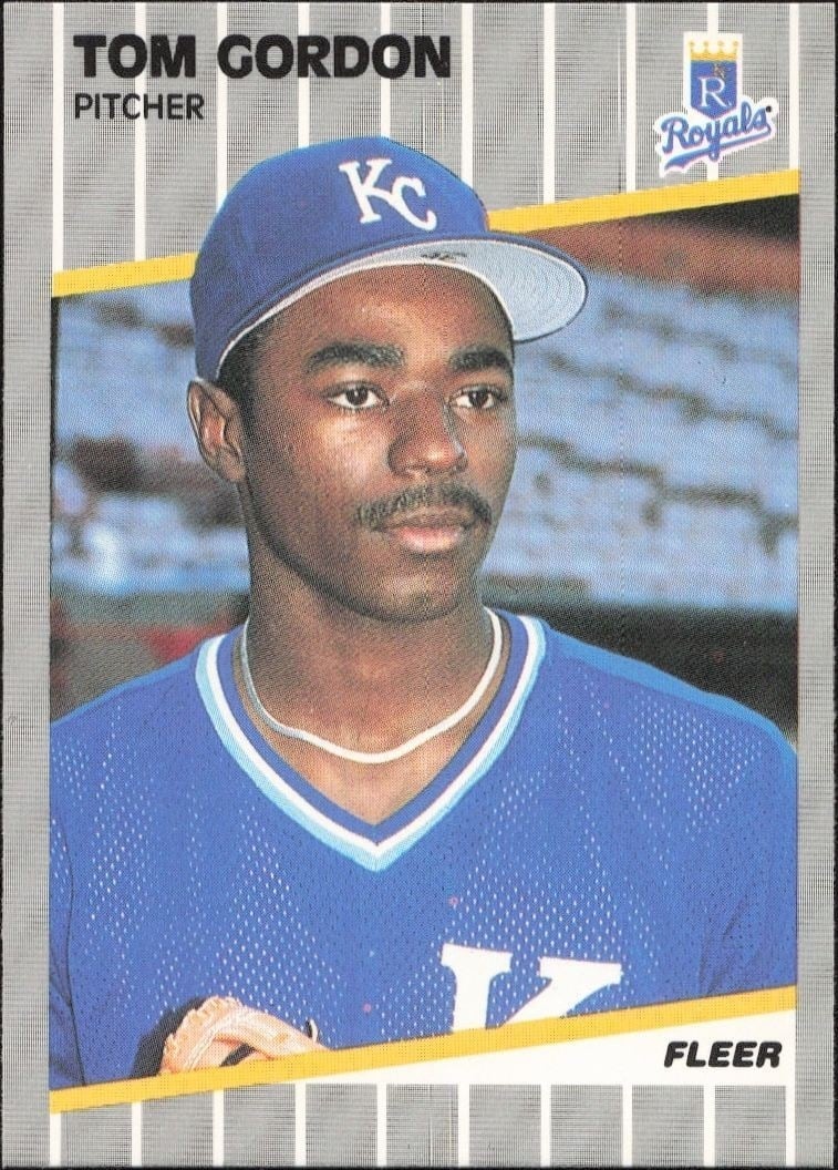 Tom Gordon 1989 Fleer #284 Baseball Trading Card - Front 1989 Fleer Tom Gordon #284 baseball trading card front
