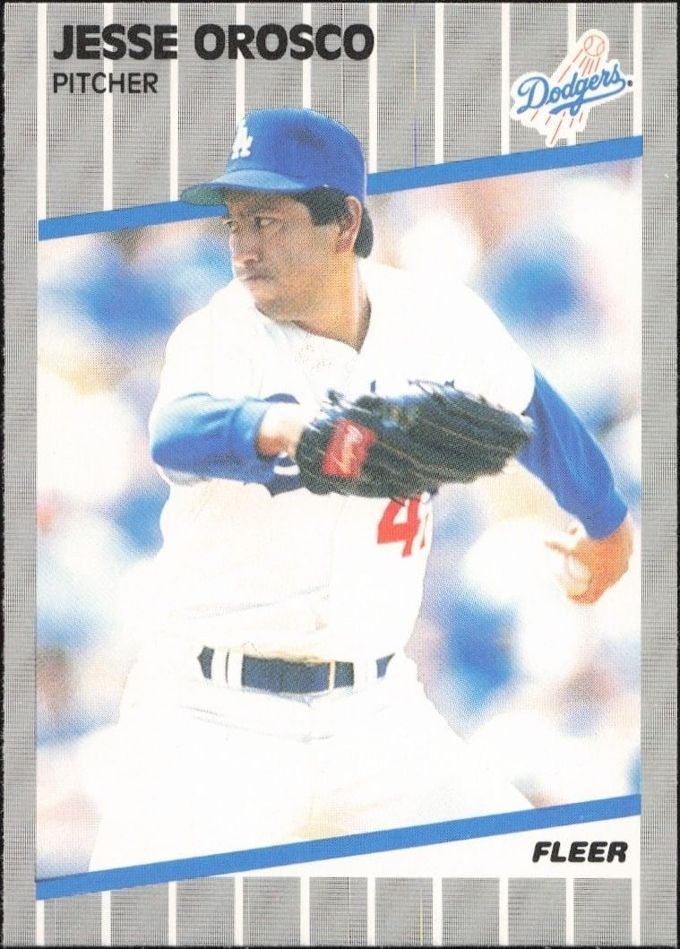 Jesse Orosco 1989 Fleer #68 Baseball Trading Card - Front 1989 Fleer Jesse Orosco #68 baseball trading card front