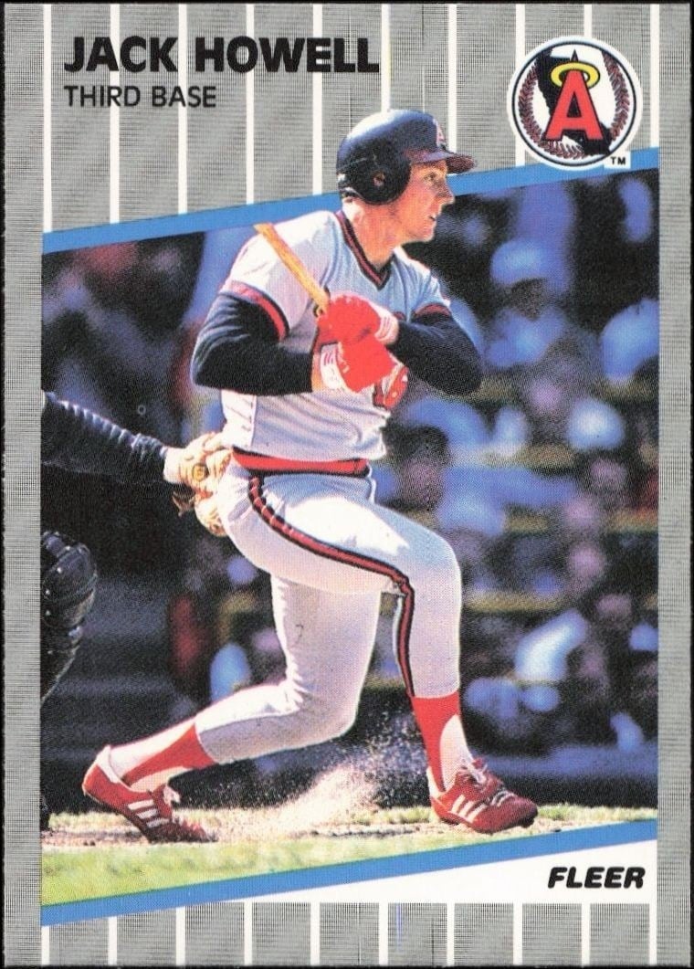 Jack Howell 1989 Fleer #480 Baseball Trading Card - Front 1989 Fleer Jack Howell #480 baseball trading card front