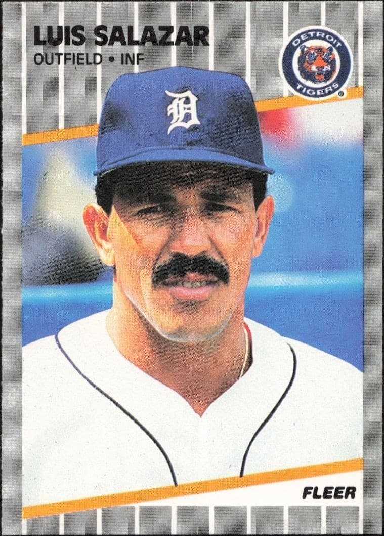 1989 Fleer Luis Salazar #144 trading card