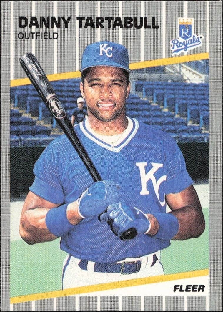 Danny Tartabull 1989 Fleer #295 Baseball Trading Card - Front 1989 Fleer Danny Tartabull #295 baseball trading card front