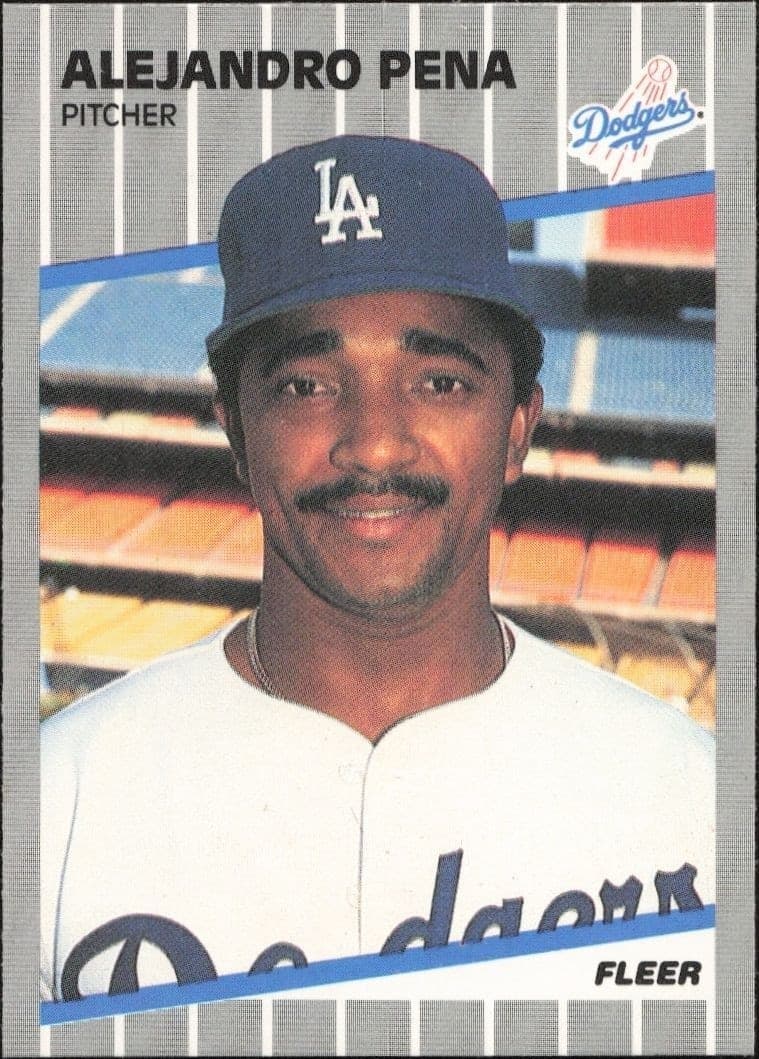 1989 Fleer Alejandro Pena #69 trading card