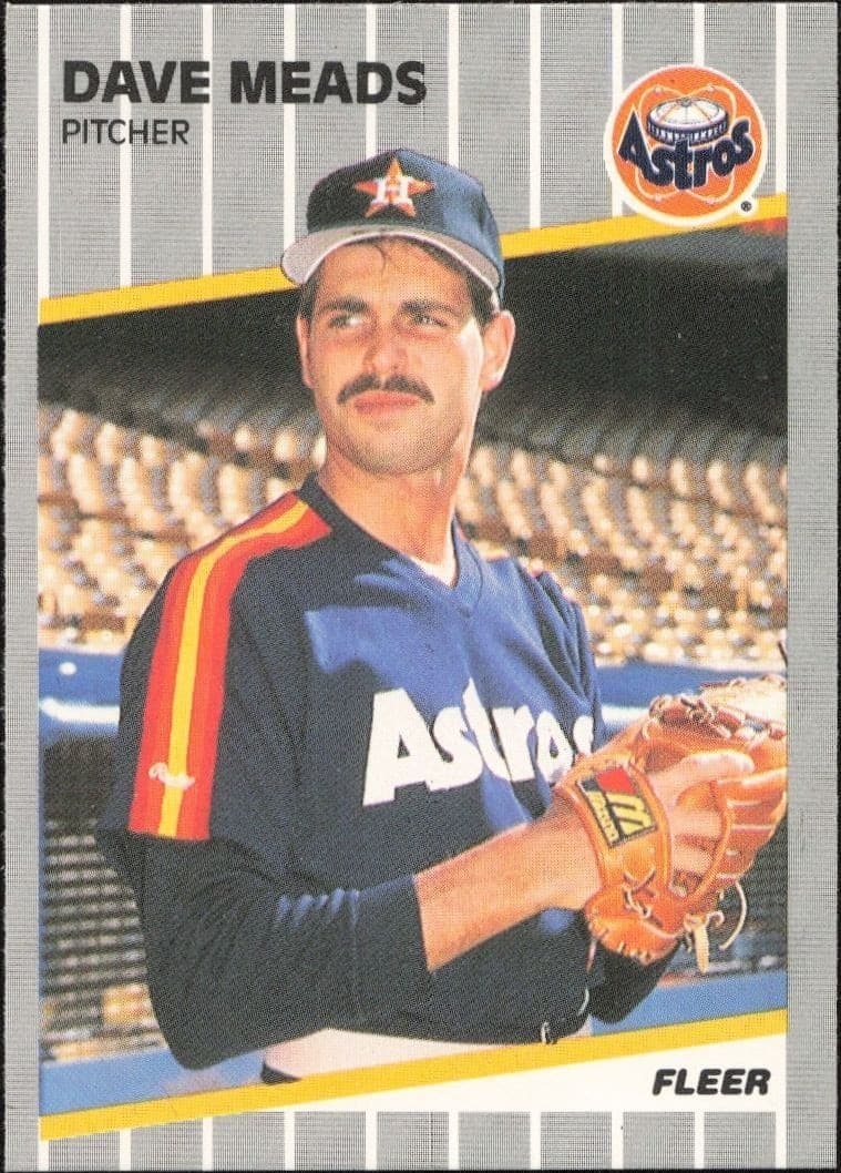 1989 Fleer Dave Meads #362 trading card