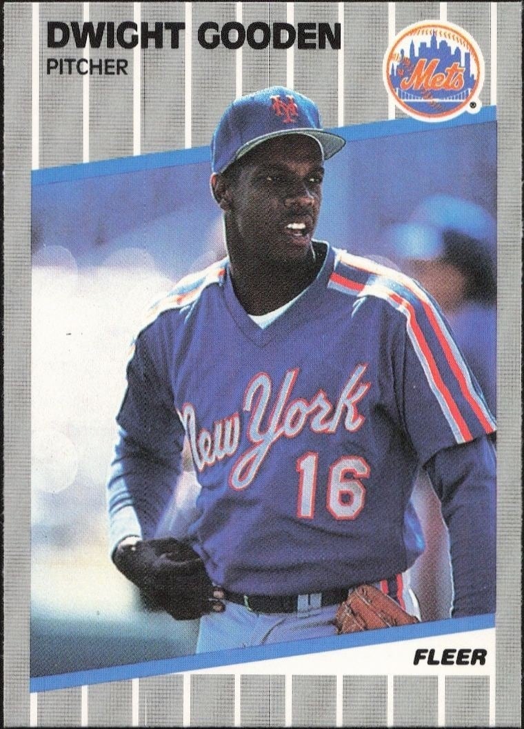 Dwight Gooden 1989 Fleer #36 Baseball Trading Card - Front 1989 Fleer Dwight Gooden #36 baseball trading card front