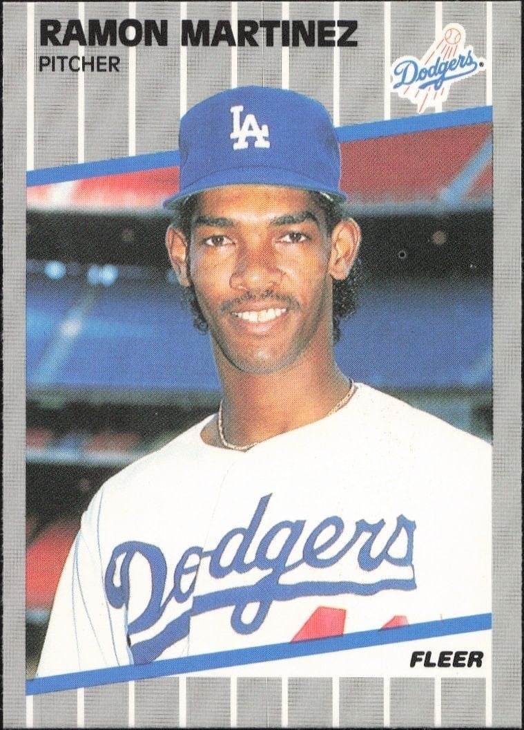 Ramon Martinez 1989 Fleer #67 Baseball Trading Card - Front 1989 Fleer Ramon Martinez #67 baseball trading card front