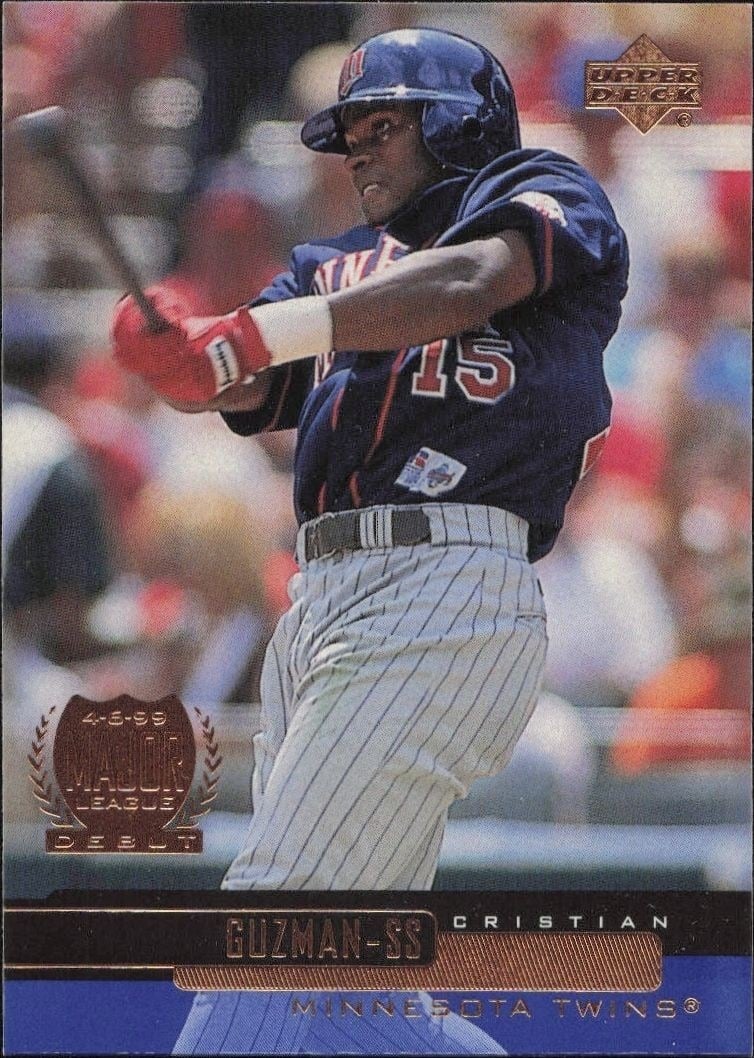 Cristian Guzman 2000 Upper Deck #160 Baseball Trading Card - Front 2000 Upper Deck Cristian Guzman #160 baseball trading card front