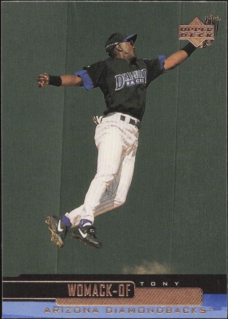 Tony Womack 2000 Upper Deck #37 Baseball Trading Card - Front 2000 Upper Deck Tony Womack #37 baseball trading card front