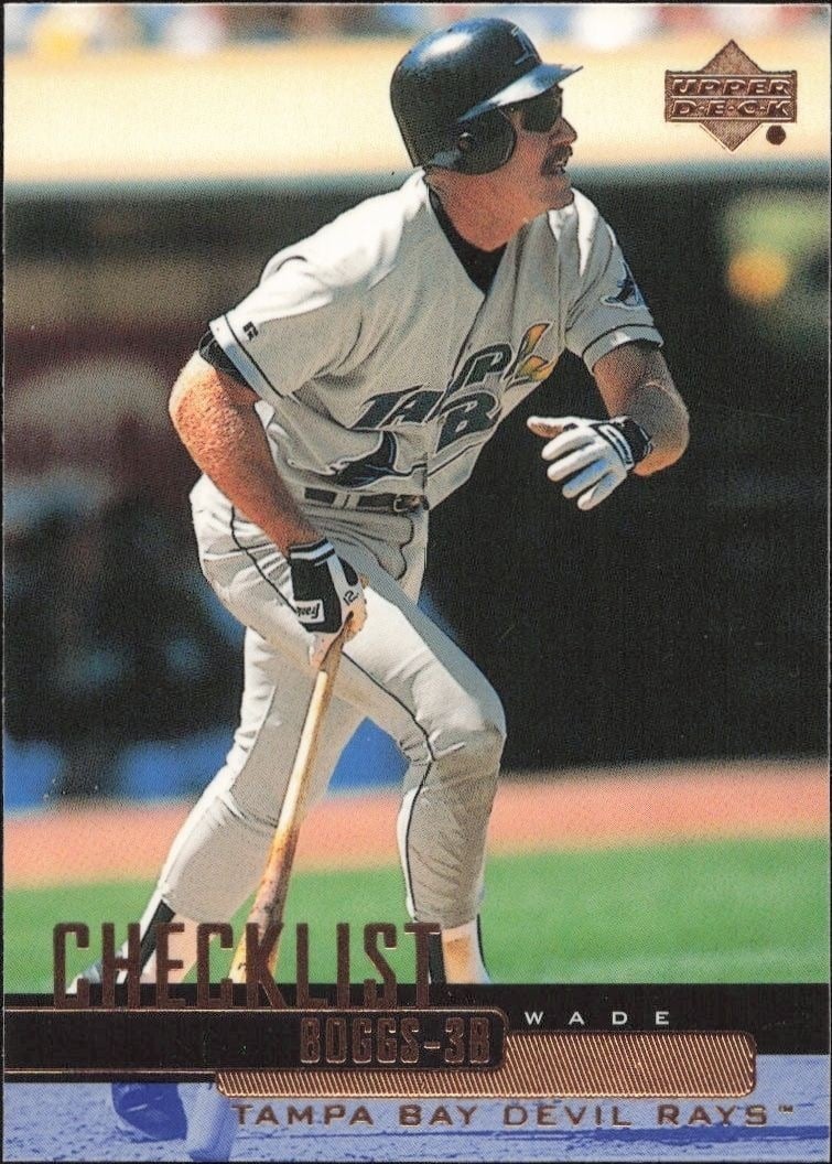 Wade Boggs 2000 Upper Deck #265 Baseball Trading Card - Front 2000 Upper Deck Wade Boggs #265 baseball trading card front