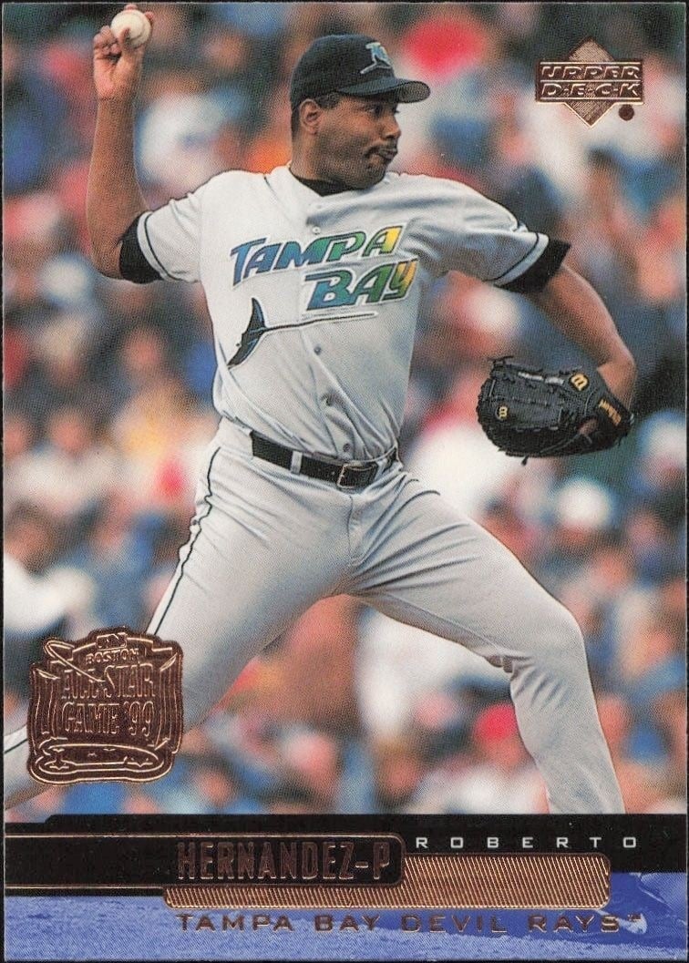 Roberto Hernandez 2000 Upper Deck Silver #244 Baseball Trading Card - Front 2000 Upper Deck Silver Roberto Hernandez #244 baseball trading card front