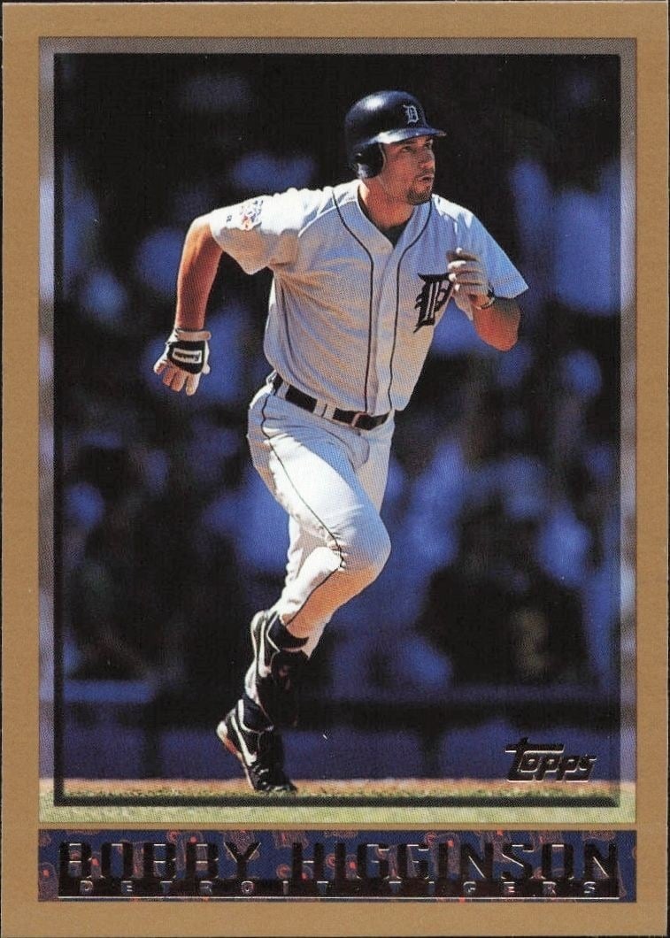 Bobby Higginson 1998 Topps #436 Baseball Trading Card - Front 1998 Topps Bobby Higginson #436 baseball trading card front