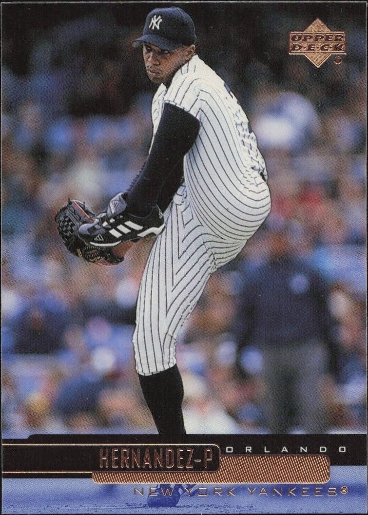 Orlando Hernandez 2000 Upper Deck #178 Baseball Trading Card - Front 2000 Upper Deck Orlando Hernandez #178 baseball trading card front