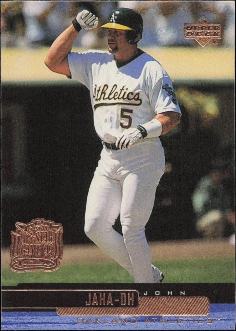 John Jaha 2000 Upper Deck #191 Baseball Trading Card - Front 2000 Upper Deck John Jaha #191 baseball trading card front