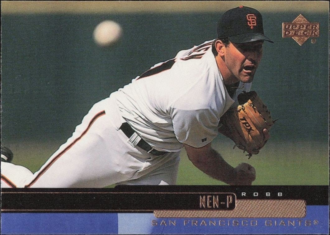 Robb Nen 2000 Upper Deck #229 Baseball Trading Card - Front 2000 Upper Deck Robb Nen #229 baseball trading card front