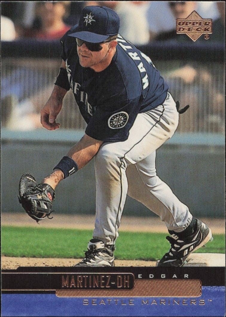 Edgar Martinez 2000 Upper Deck #237 Baseball Trading Card - Front 2000 Upper Deck Edgar Martinez #237 baseball trading card front
