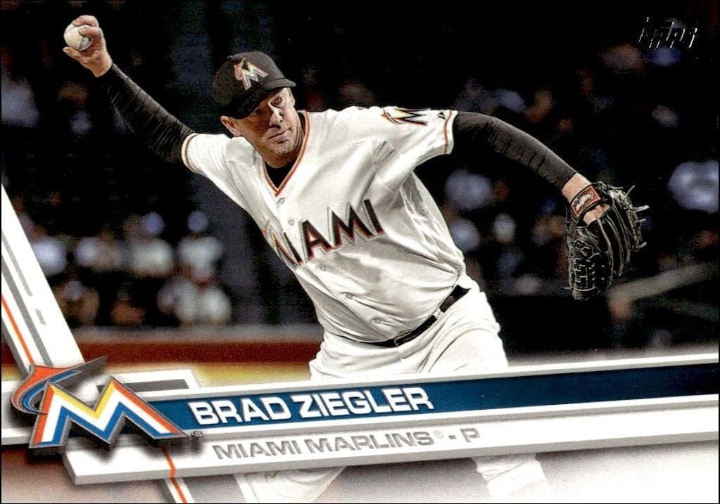 Brad Ziegler 2017 Topps Series 2 #538 Baseball Trading Card - Front 2017 Topps Series 2 Brad Ziegler #538 baseball trading card front