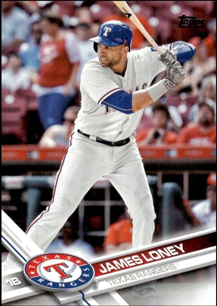 James Loney 2017 Topps Series 2 #524 Baseball Trading Card - Front 2017 Topps Series 2 James Loney #524 baseball trading card front
