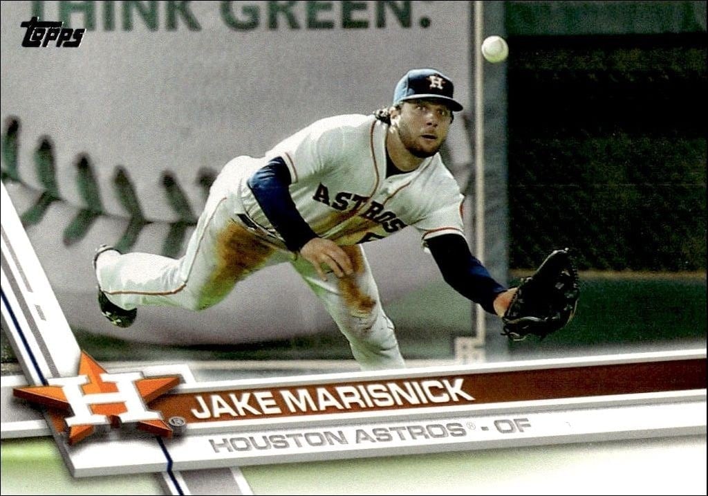 Jake Marisnick 2017 Topps Series 2 #526 Baseball Trading Card - Front 2017 Topps Series 2 Jake Marisnick #526 baseball trading card front