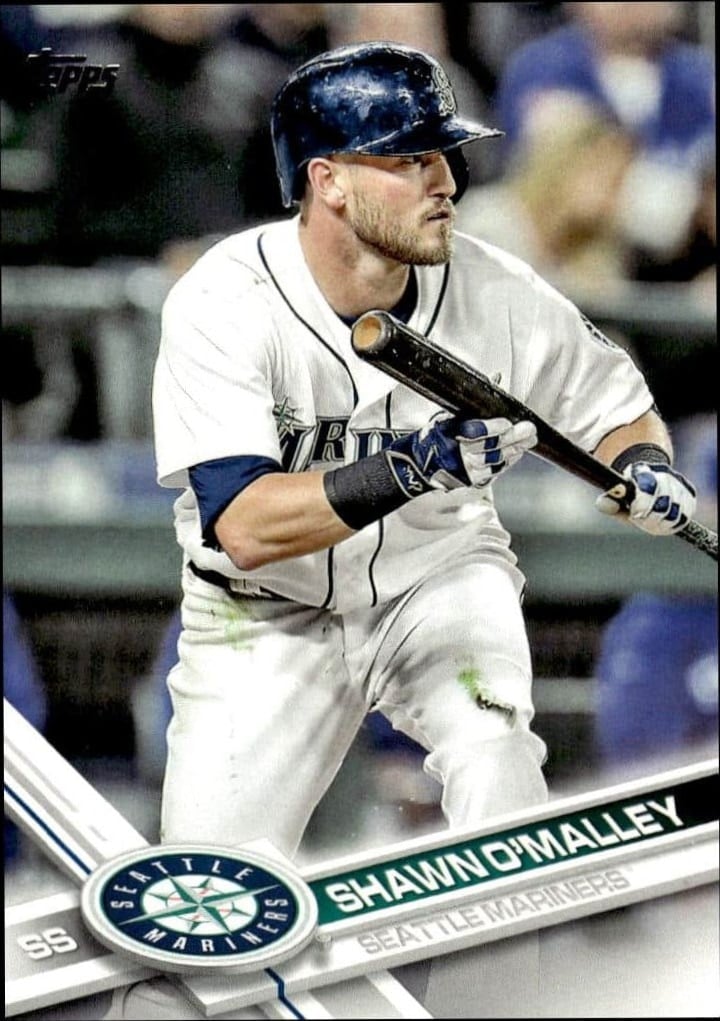 Shawn O'Malley 2017 Topps Series 2 #614 Baseball Trading Card - Front 2017 Topps Series 2 Shawn O'Malley #614 baseball trading card front