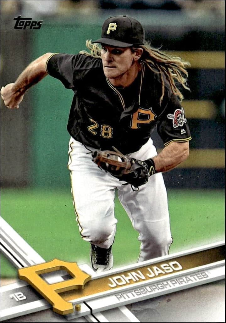 John Jaso 2017 Topps Series 2 #615 Baseball Trading Card - Front 2017 Topps Series 2 John Jaso #615 baseball trading card front