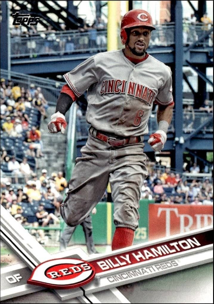 Billy Hamilton 2017 Topps Series 2 #540 Baseball Trading Card - Front 2017 Topps Series 2 Billy Hamilton #540 baseball trading card front