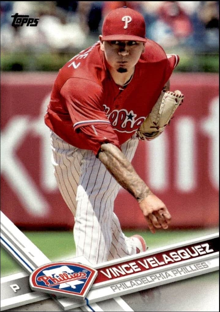 2017 Topps Series 2 Vince Velasquez #547 trading card