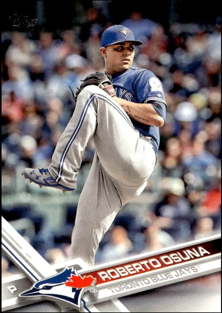 Roberto Osuna 2017 Topps Series 2 #626 Baseball Trading Card - Front 2017 Topps Series 2 Roberto Osuna #626 baseball trading card front