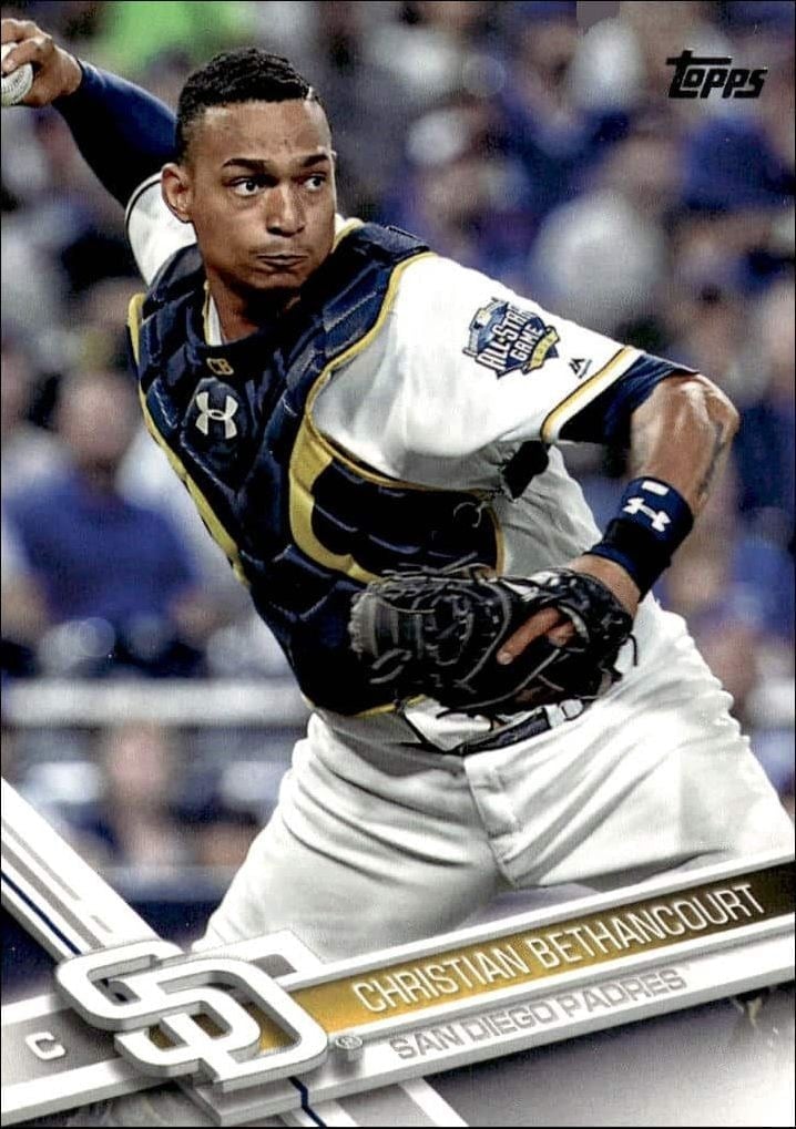 Christian Bethancourt 2017 Topps Series 2 #697 Baseball Trading Card - Front 2017 Topps Series 2 Christian Bethancourt #697 baseball trading card front