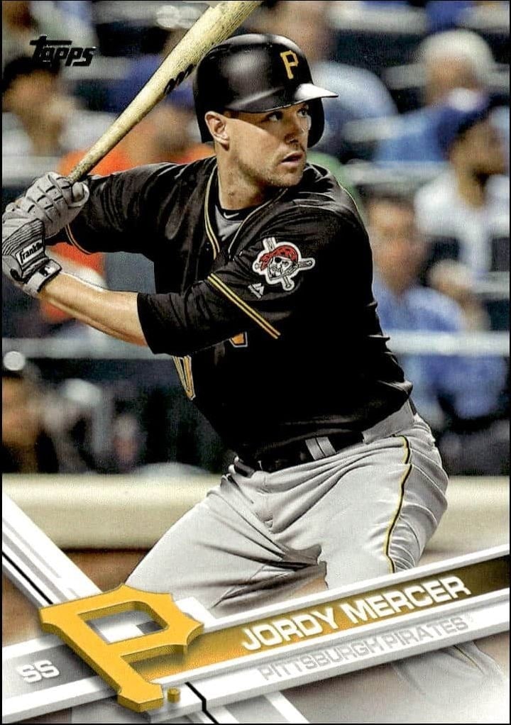 Jordy Mercer 2017 Topps Series 2 #629 Baseball Trading Card - Front 2017 Topps Series 2 Jordy Mercer #629 baseball trading card front
