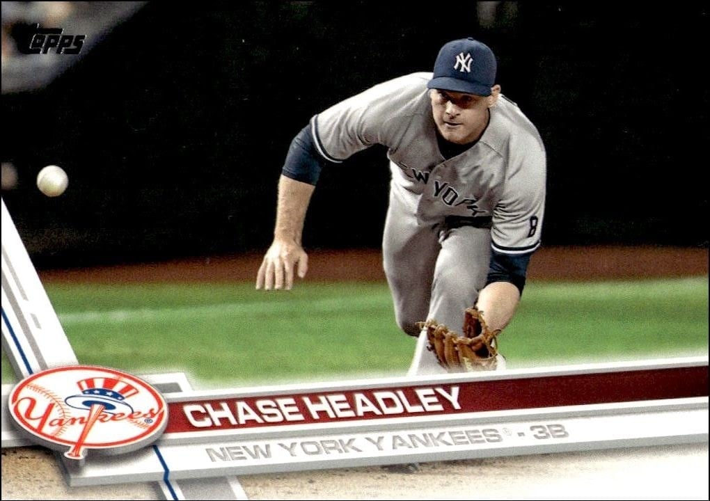 Chase Headley 2017 Topps Series 2 #621 Baseball Trading Card - Front 2017 Topps Series 2 Chase Headley #621 baseball trading card front