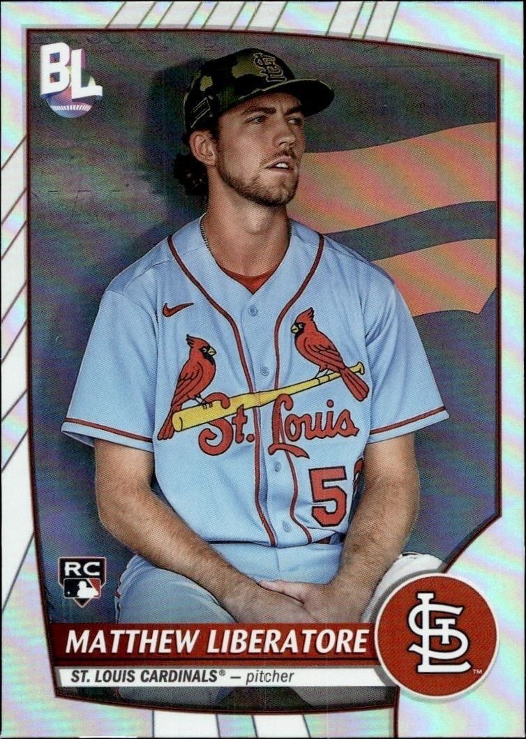 Matthew Liberatore 2023 Topps Big League #209 Baseball Trading Card - Front 2023 Topps Big League Matthew Liberatore #209 baseball trading card front