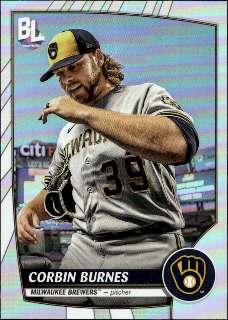Corbin Burnes 2023 Topps Big League #239 Baseball Trading Card - Front 2023 Topps Big League Corbin Burnes #239 baseball trading card front