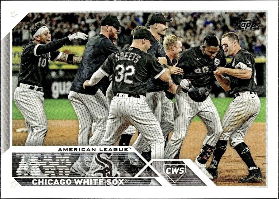 Chicago White Sox 2023 Topps Series 2 #565 Baseball Trading Card - Front 2023 Topps Series 2 Chicago White Sox #565 baseball trading card front