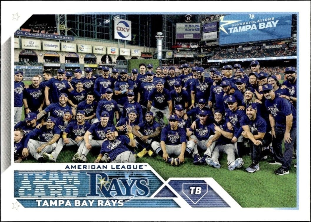 Tampa Bay Rays 2023 Topps Series 2 #623 Baseball Trading Card - Front 2023 Topps Series 2 Tampa Bay Rays #623 baseball trading card front