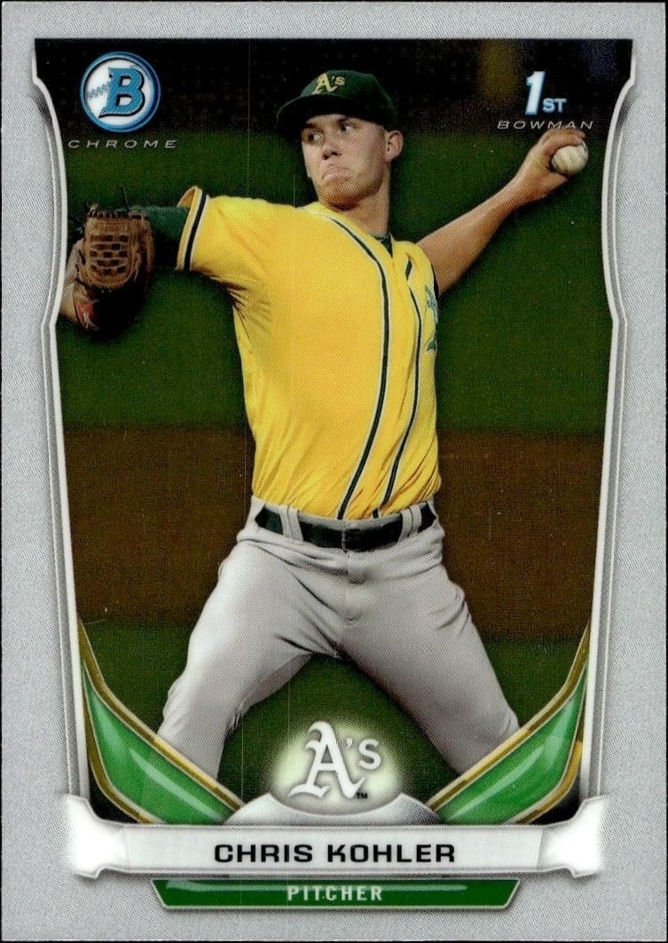 Chris Kohler 2014 Bowman Chrome #BCP103 Baseball Trading Card - Front 2014 Bowman Chrome Chris Kohler #BCP103 baseball trading card front