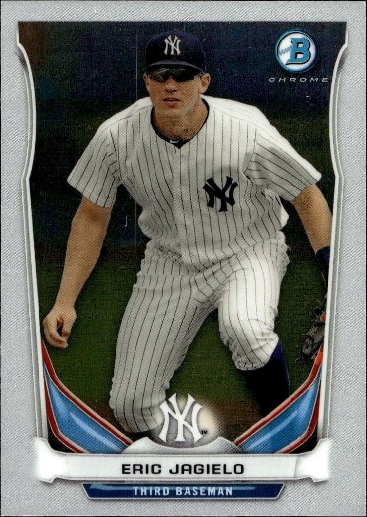 Eric Jagielo 2014 Bowman Chrome #BCP9 Baseball Trading Card - Front 2014 Bowman Chrome Eric Jagielo #BCP9 baseball trading card front