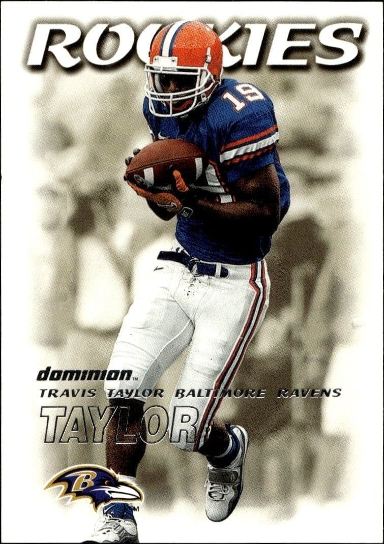 Travis Taylor 2000 Skybox Dominion #219 Football Trading Card - Front 2000 Skybox Dominion Travis Taylor #219 football trading card front