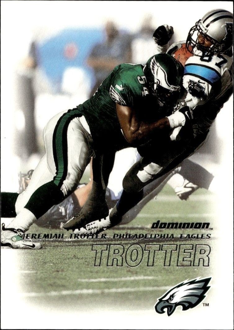 Jeremiah Trotter 2000 Skybox Dominion #146 Football Trading Card - Front 2000 Skybox Dominion Jeremiah Trotter #146 football trading card front