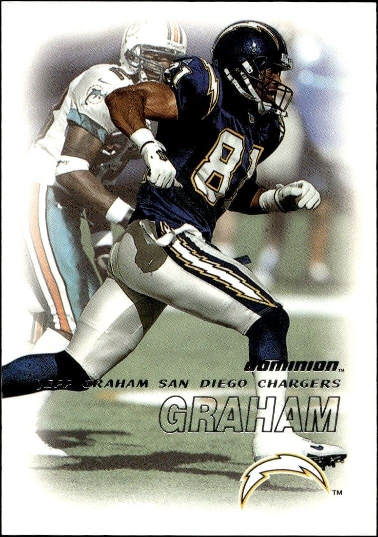 Jeff Graham 2000 Skybox Dominion #169 Football Trading Card - Front 2000 Skybox Dominion Jeff Graham #169 football trading card front