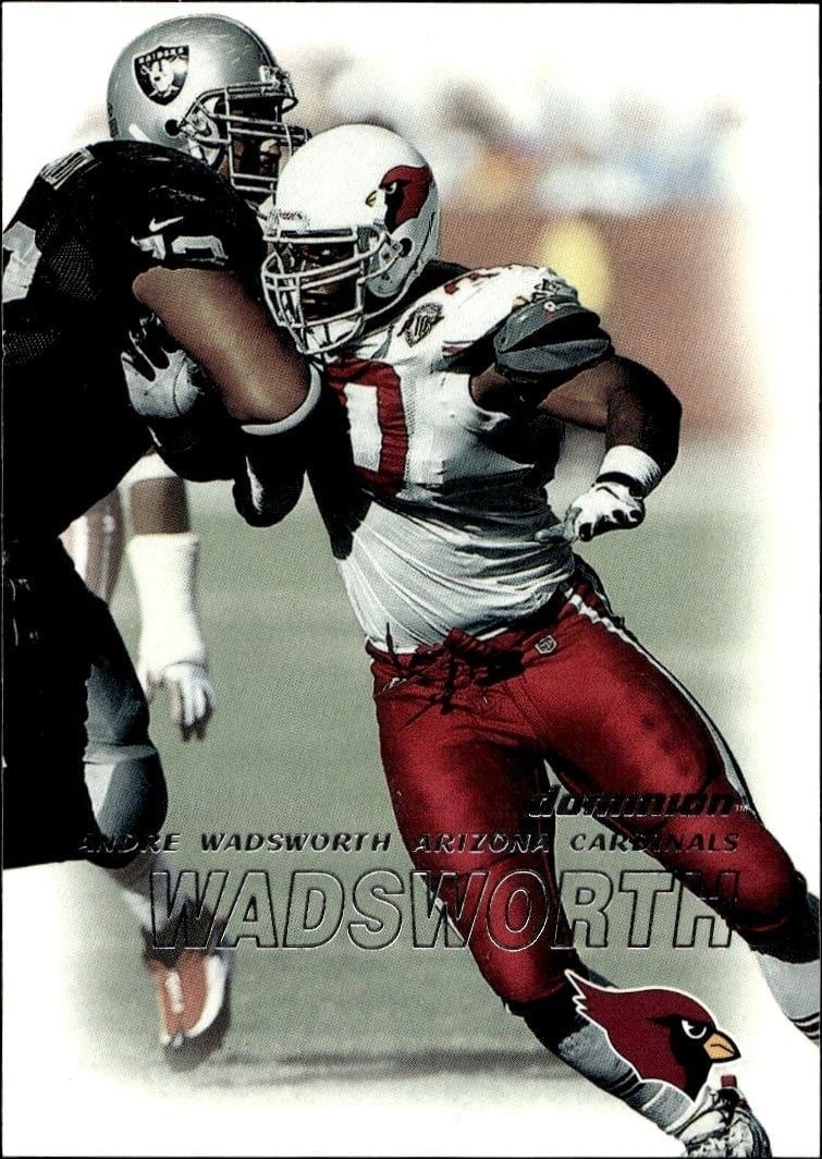 Andre Wadsworth 2000 Skybox Dominion #66 Football Trading Card - Front 2000 Skybox Dominion Andre Wadsworth #66 football trading card front